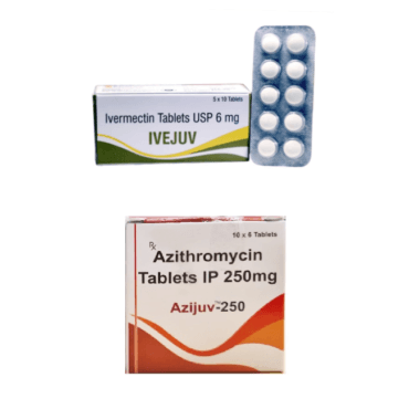 이버멕틴 6mg + 아지트로마이신 250mg