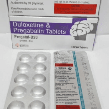 프레가탈 D20 ( 두록세틴 Duloxetine 20mg + 프레가발린 Pregabalin 75mg )