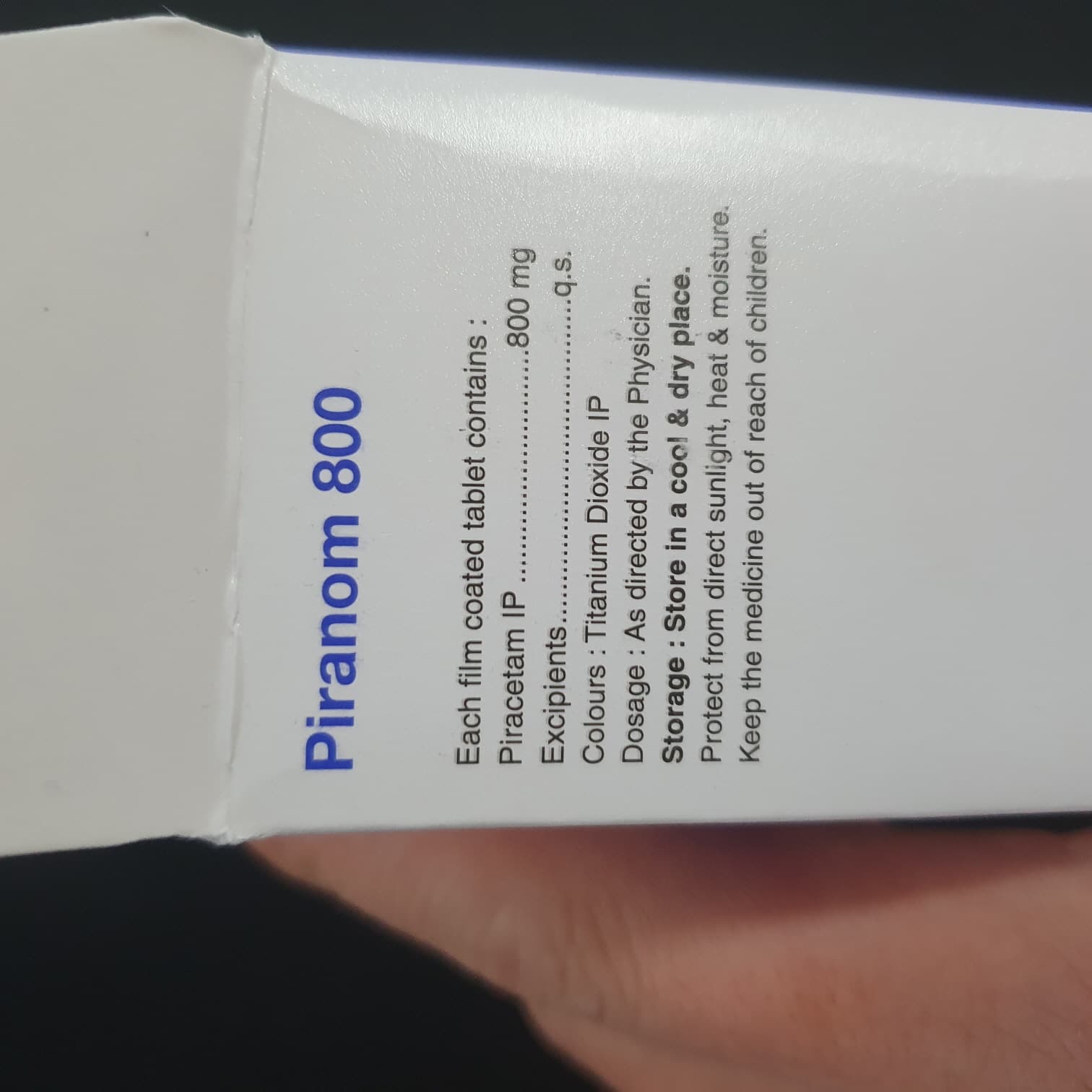 피라세탐 피라놈 800mg 직구 후기