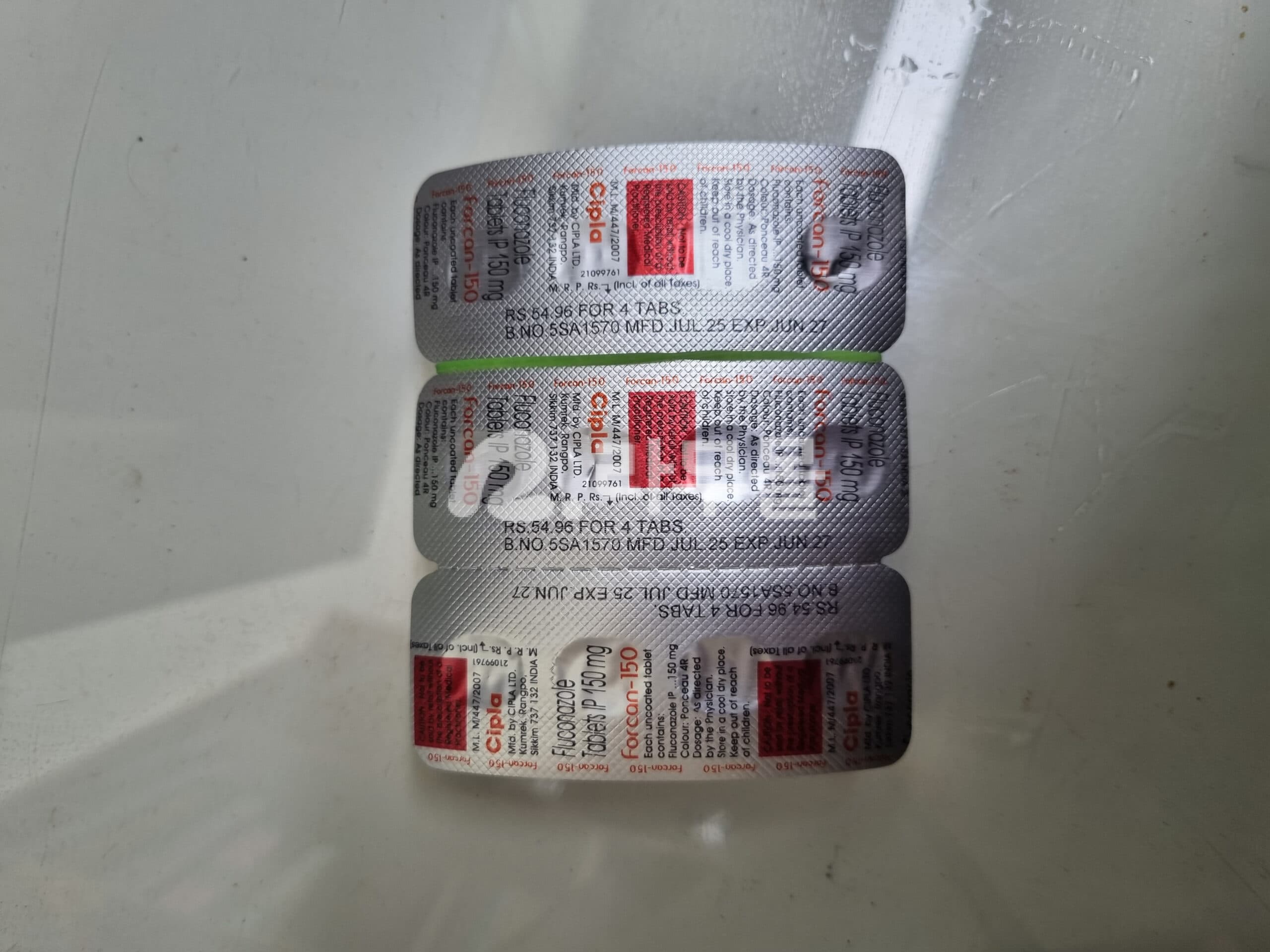 플루코나졸 FORCAN 150mg 직구 후기