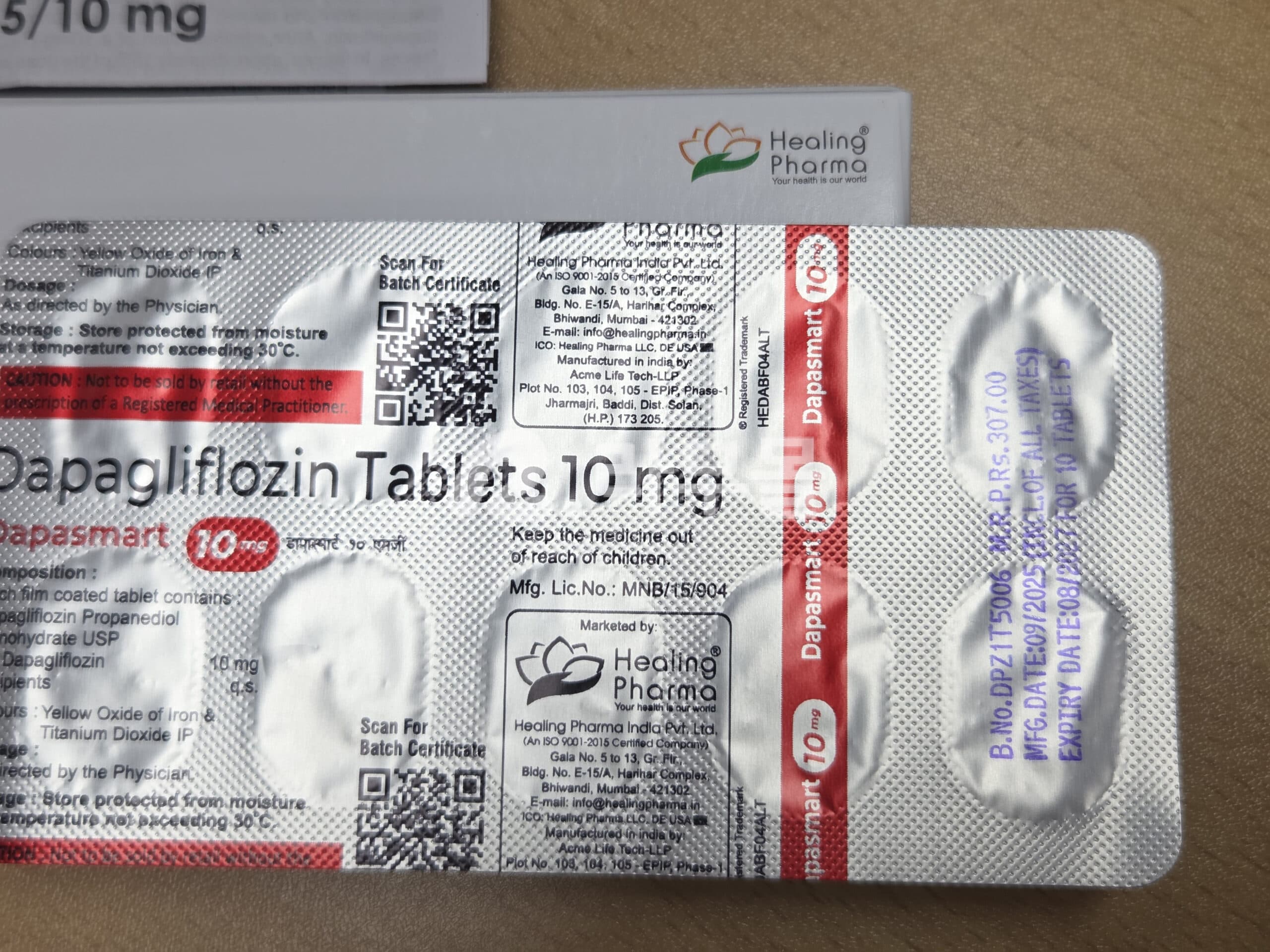 포시가정 다파스마트 10mg 직구 후기