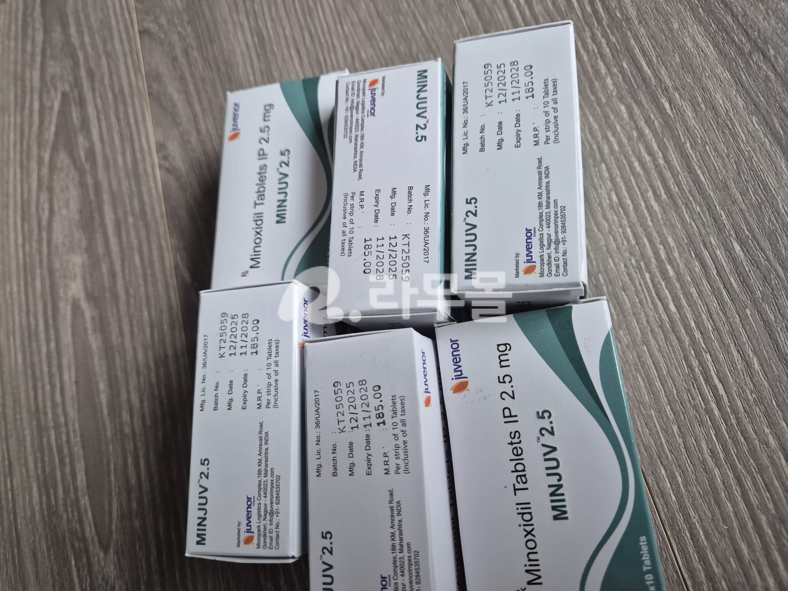 민주브 2.5mg ( 미녹시딜 2.5mg ) 직구 후기