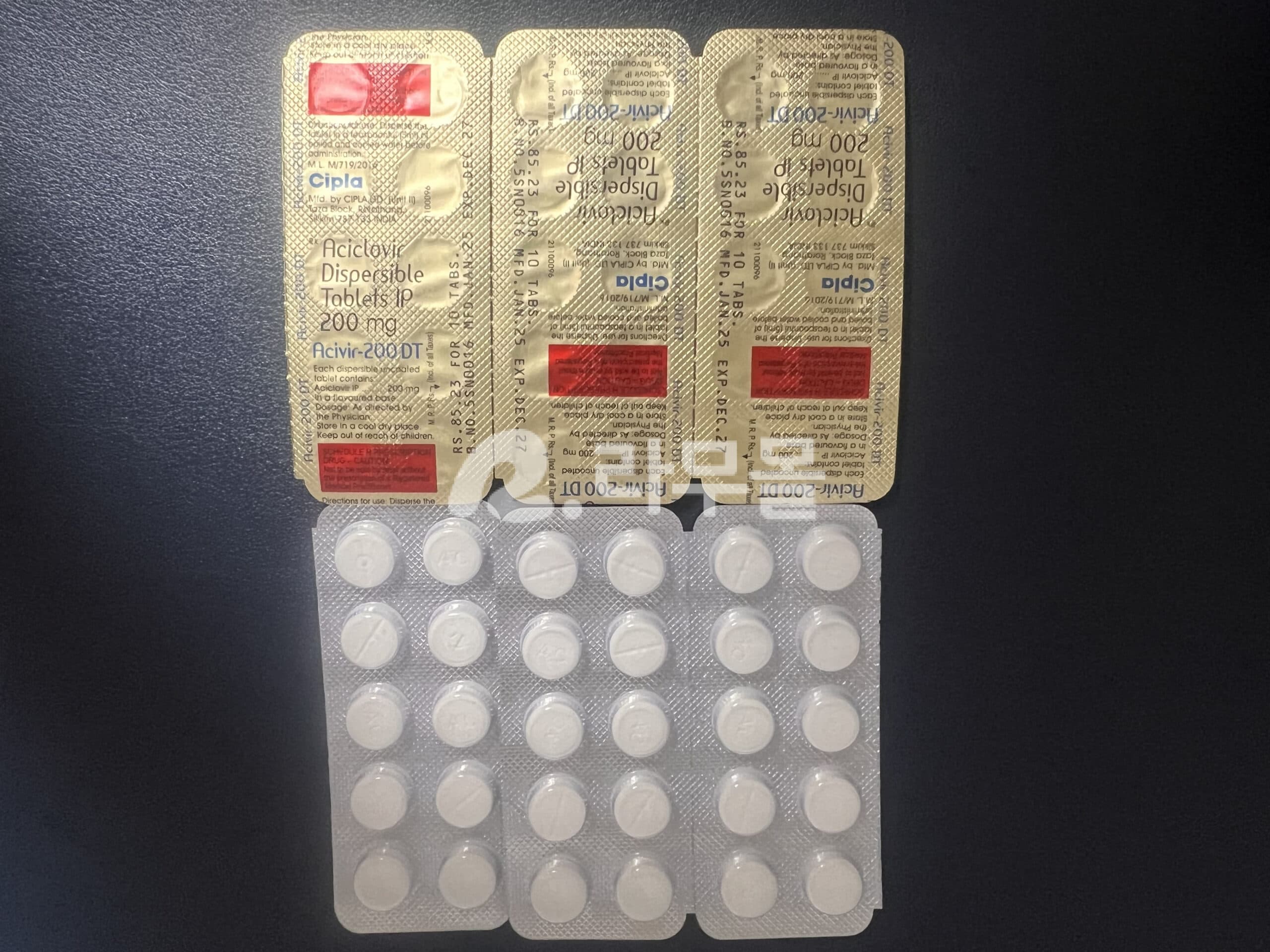 아시클로버 Acivir 200 DT 직구 후기