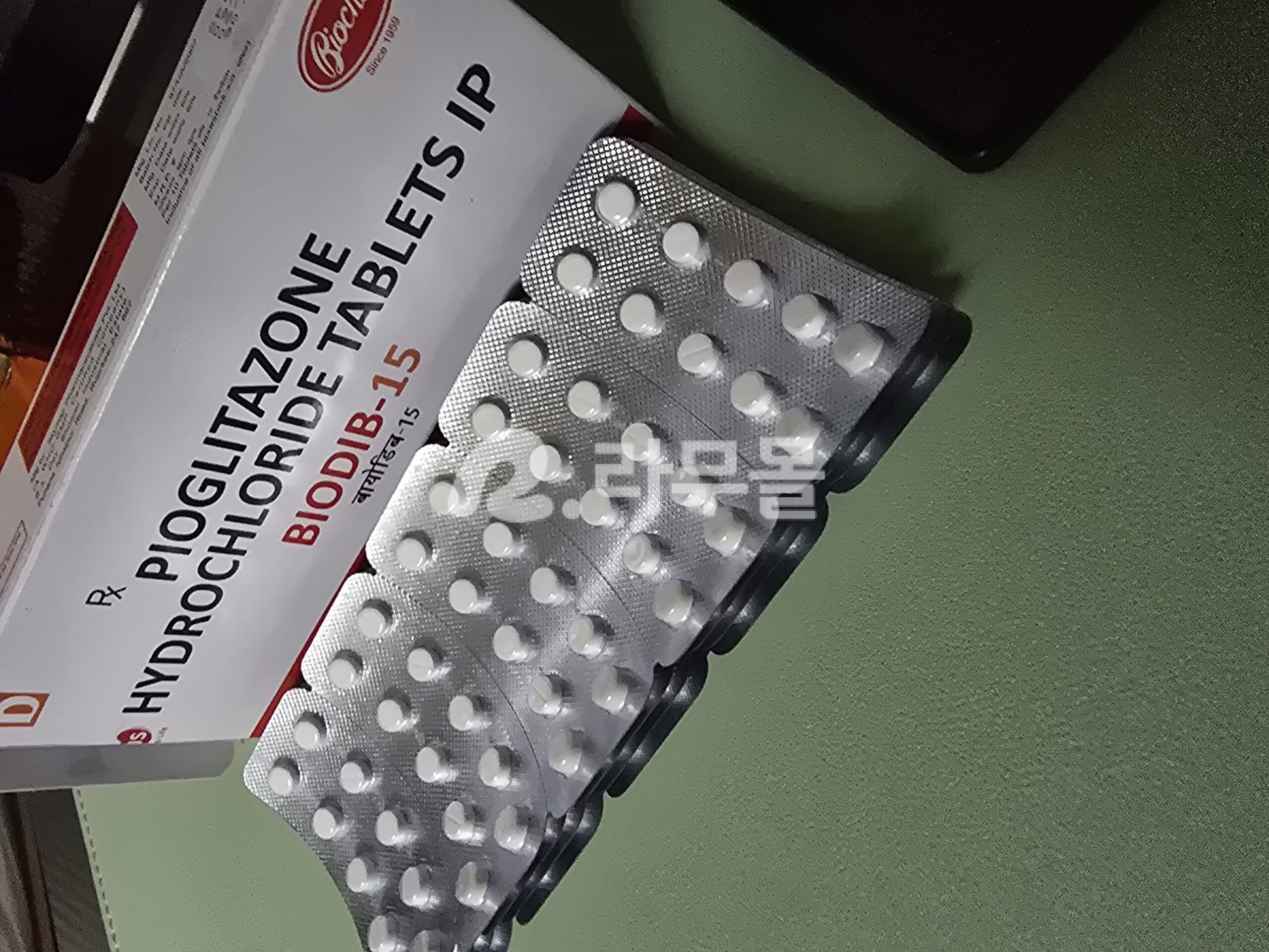 액토스정 피오글리타존 piolon 15mg 직구 후기