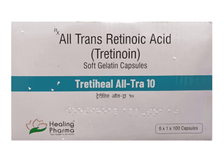 트레티노인 10mg 베사노이드 캡슐 힐링파마 Tretiheal All-TRA10