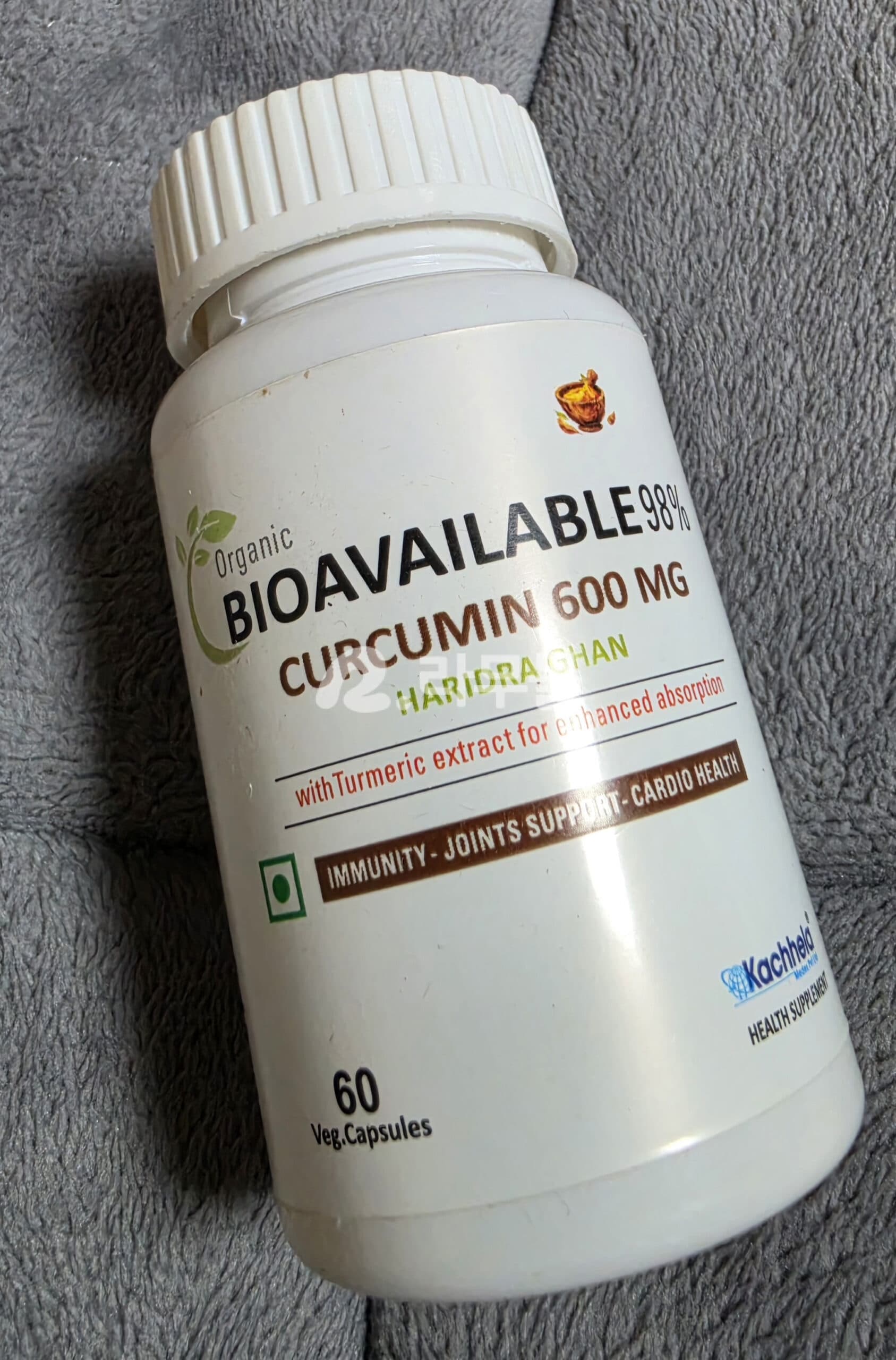 커큐민 캡슐 Haridra 추출물 600mg 카첼라파마 Curcumin 직구 후기