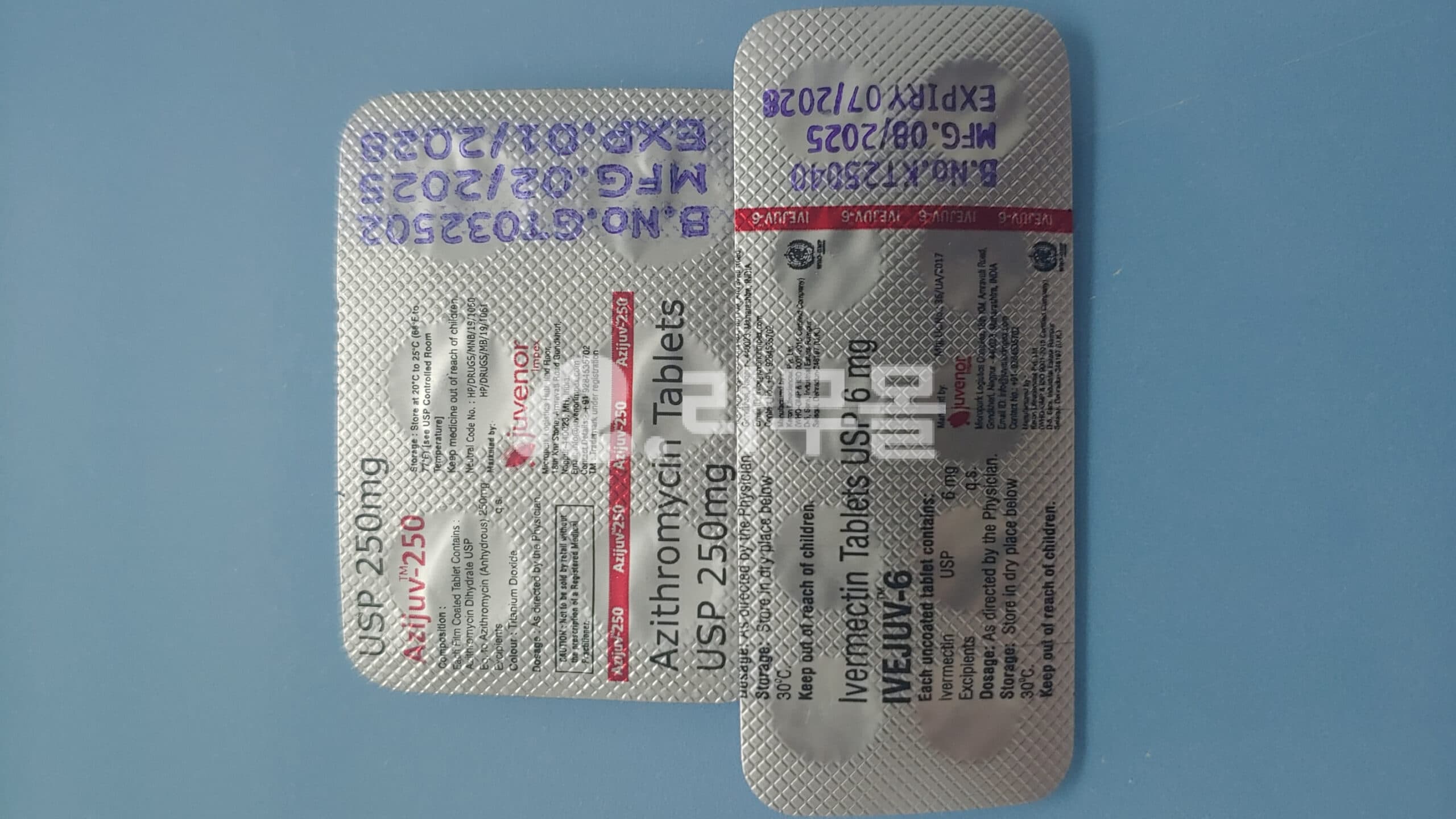 이버멕틴 6mg + 아지트로마이신 250mg 직구 후기