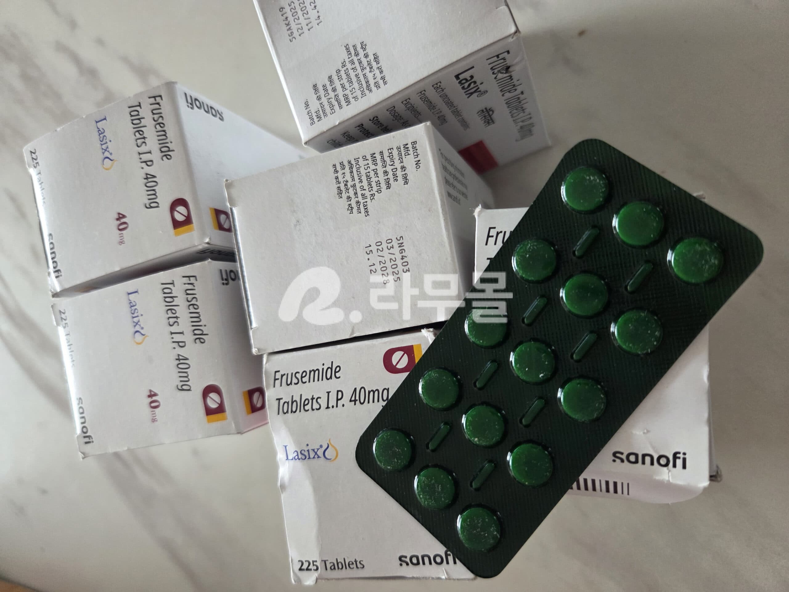 라식스 40mg (푸로세미드 furosemide 40mg) 직구 후기