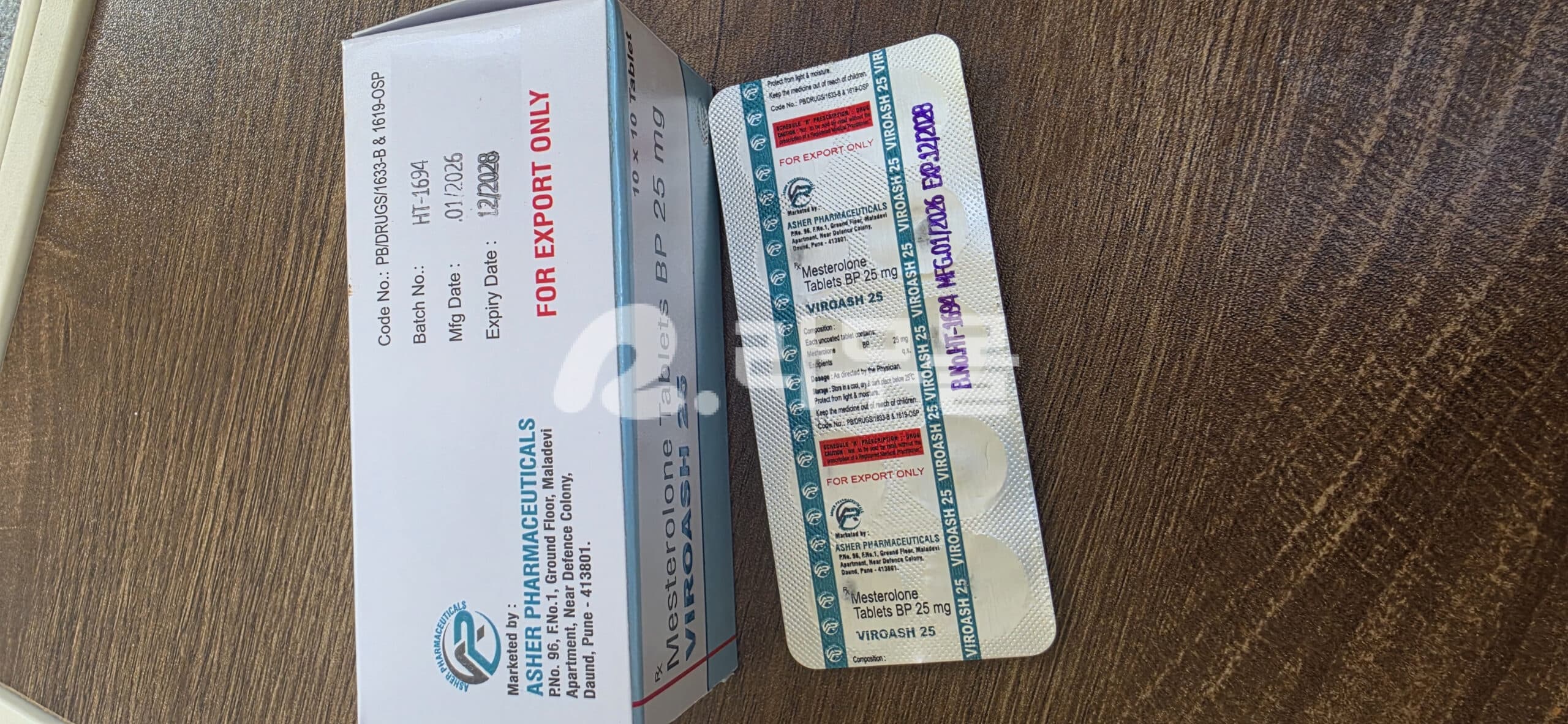 바이로페이스 메스테롤론 25mg 콘서른 Viropace 직구 후기
