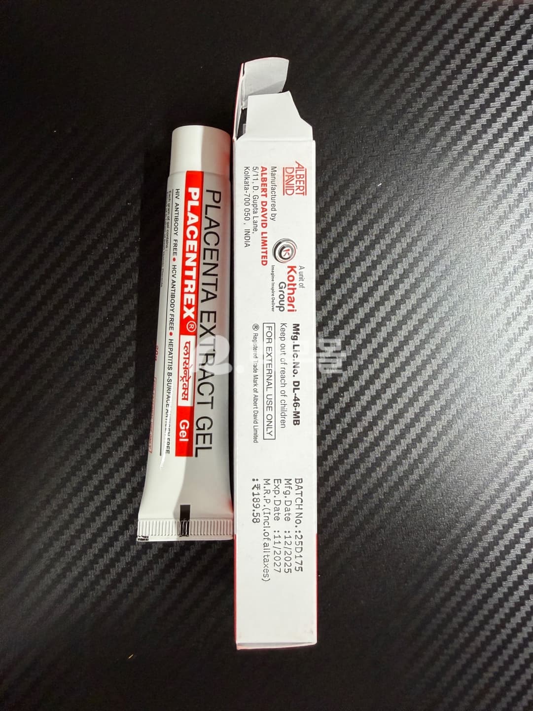 태반크림 플라센트렉스 젤 20g 직구 후기