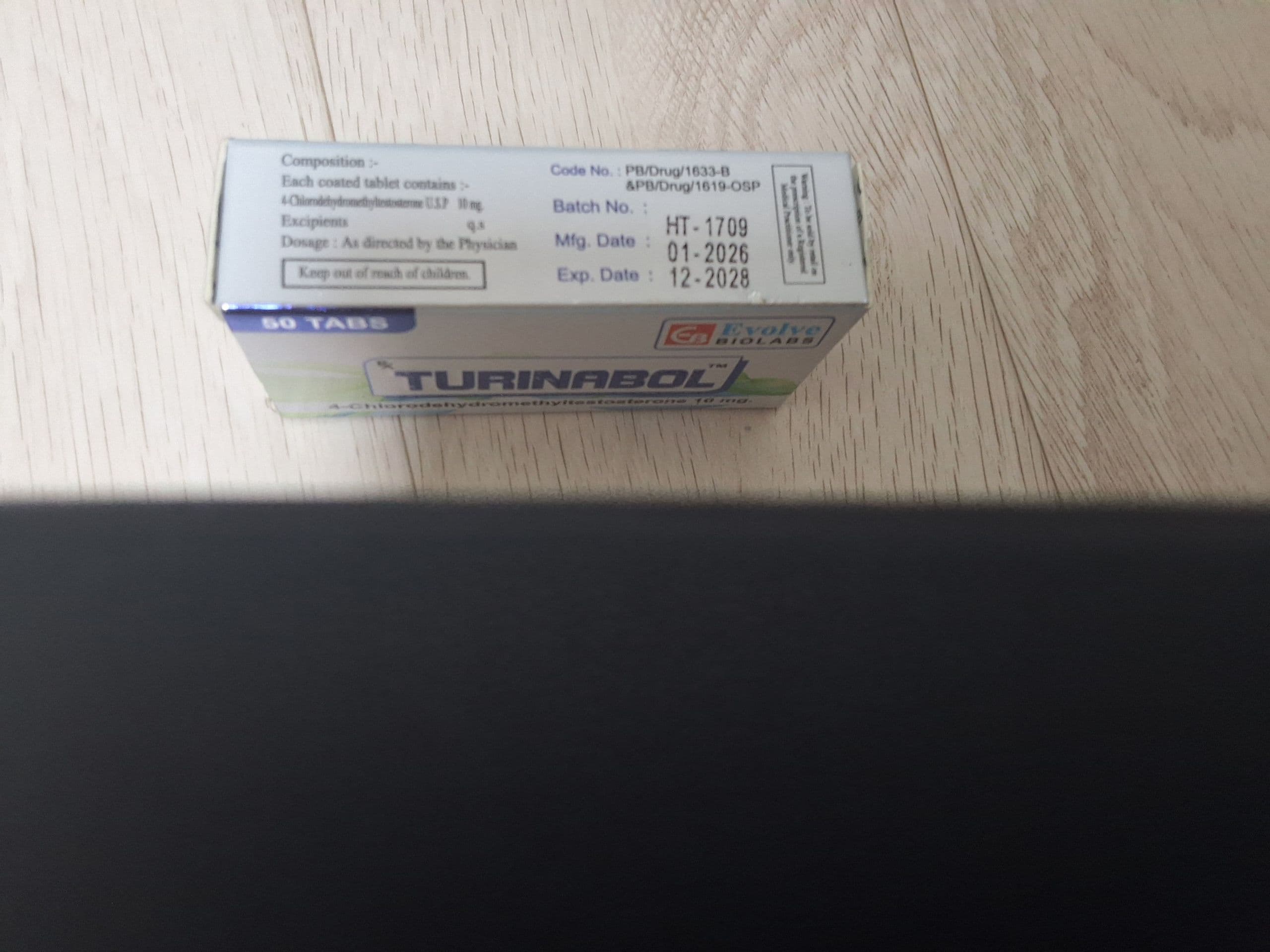 튜리나볼 ( 클로로데하이드로메틸테스토스테론 10mg ) 직구 후기