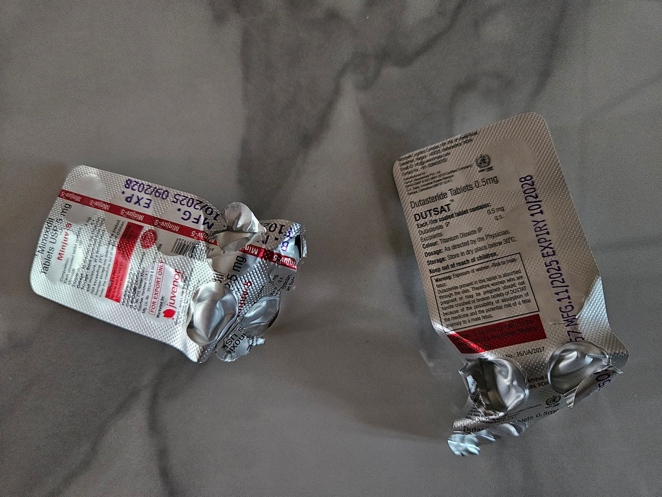 두사트+민주브5mg 직구 후기