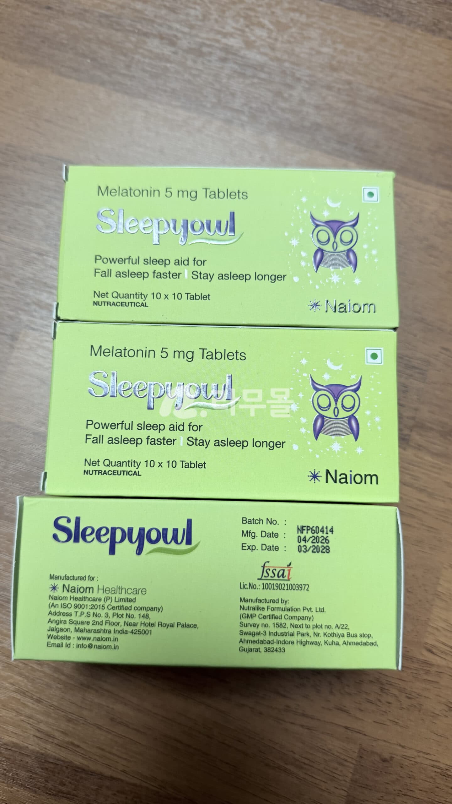 슬립요울 5mg (멜라토닌 Melatonin 5mg) 직구 후기