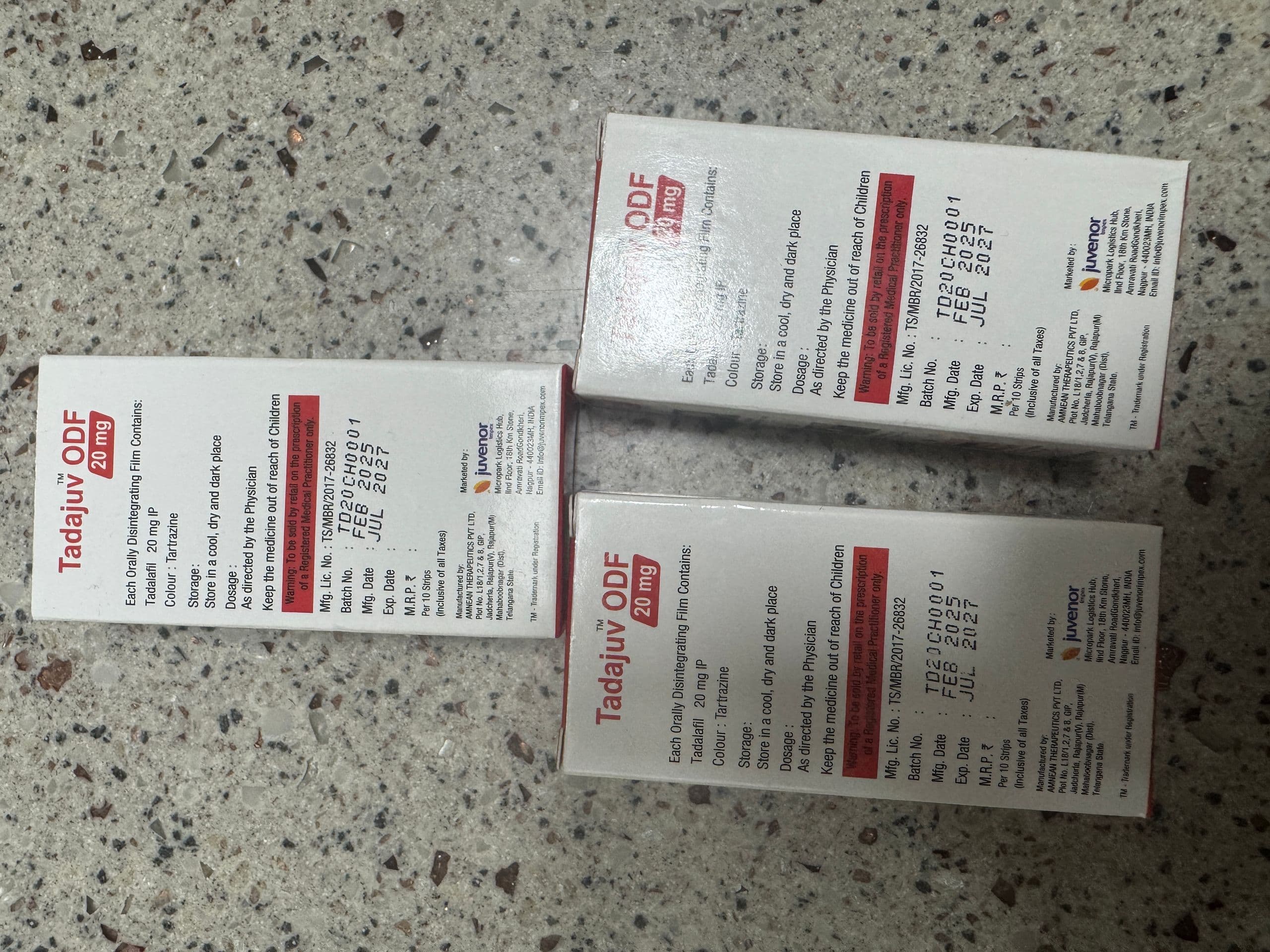 타다주브 20mg (필름형) 직구 후기