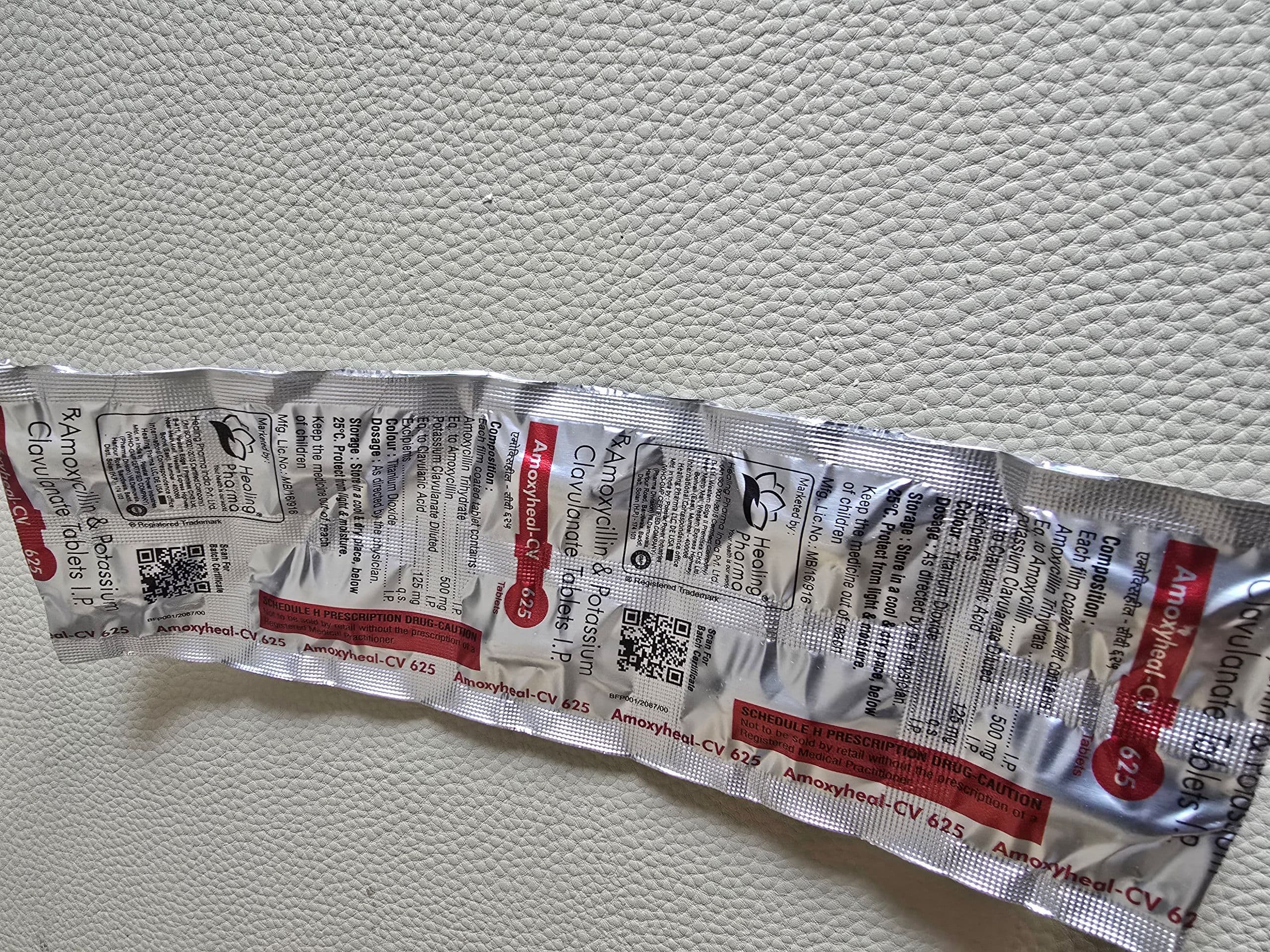 오구멘틴정 625mg (아목시실린 Amoxycillin 500mg + 클라불란산 Pot.Clavulanate 125mg) 직구 후기