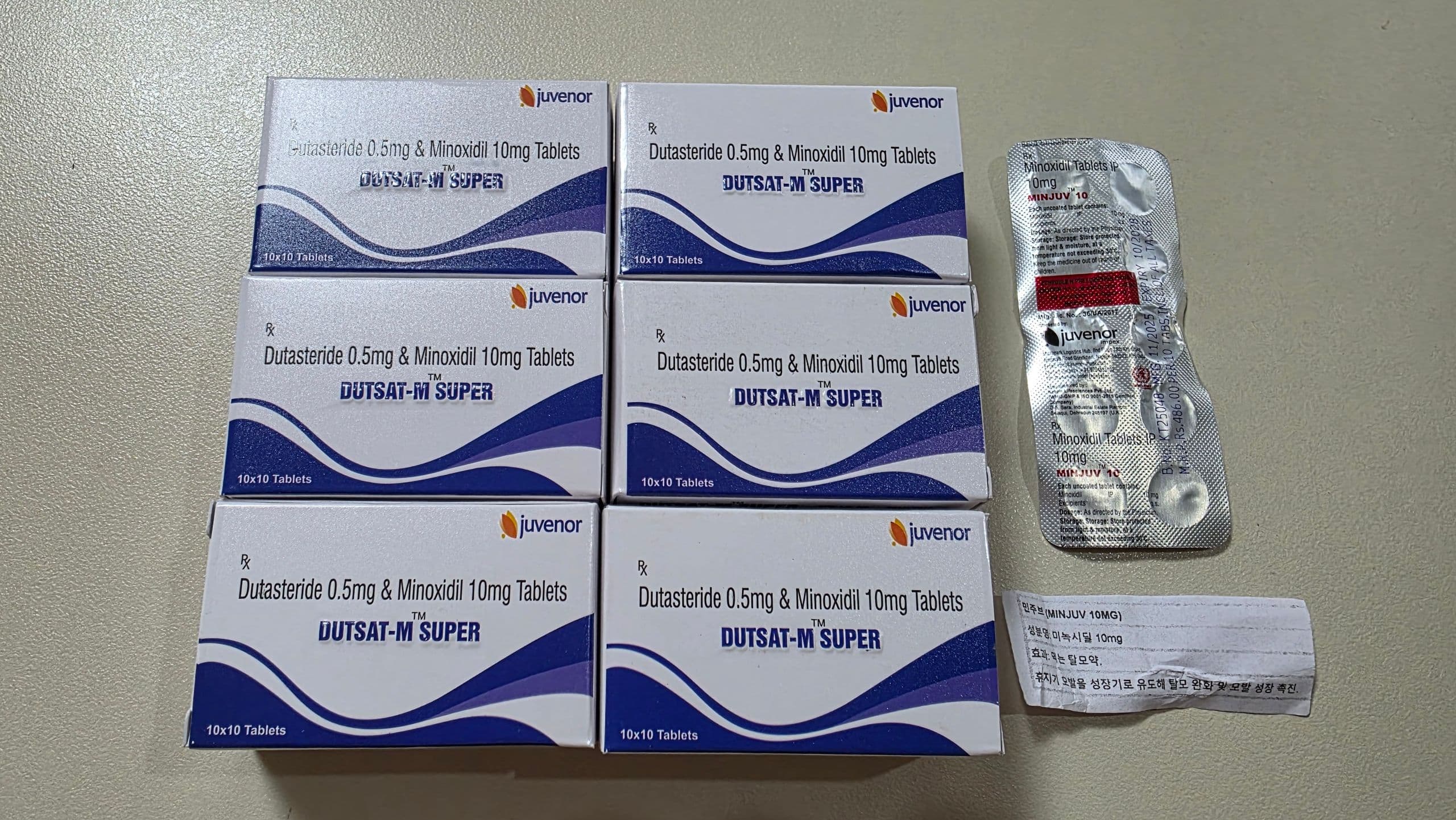 두사트-M SUPER ( 두타스테리드 Dutasteride 0.5mg + Minoxidil 미녹시딜 10mg ) 직구 후기