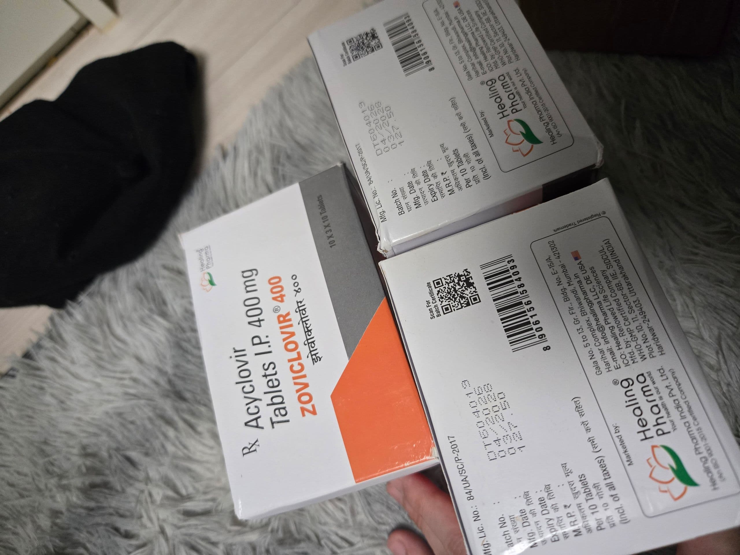 아시클로버 400mg (아시클로버 Zoviclovir) 직구 후기
