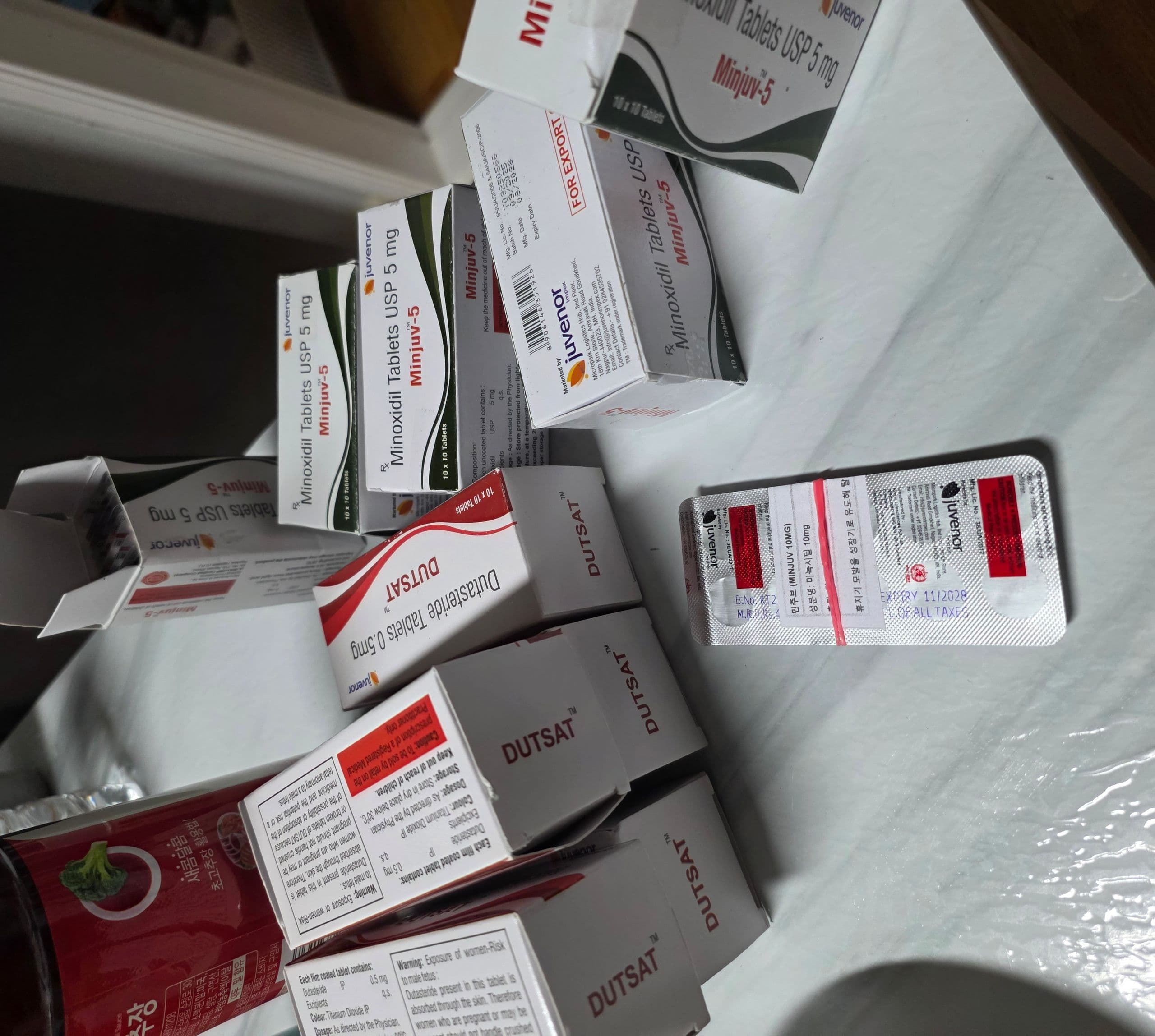 두사트+민주브5mg 직구 후기