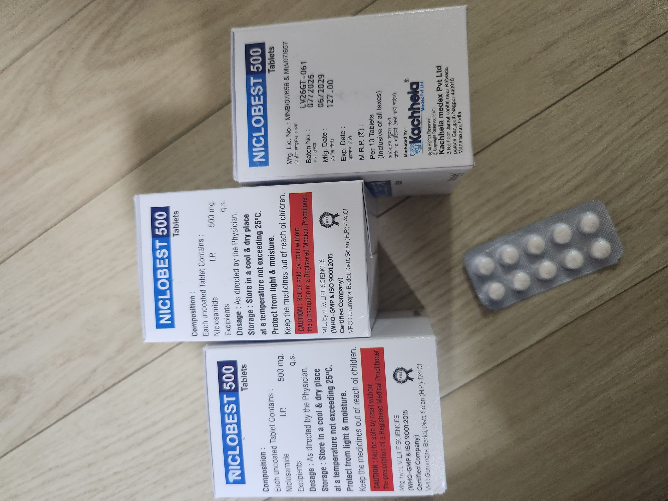 니클로사마이드 500MG 직구 후기