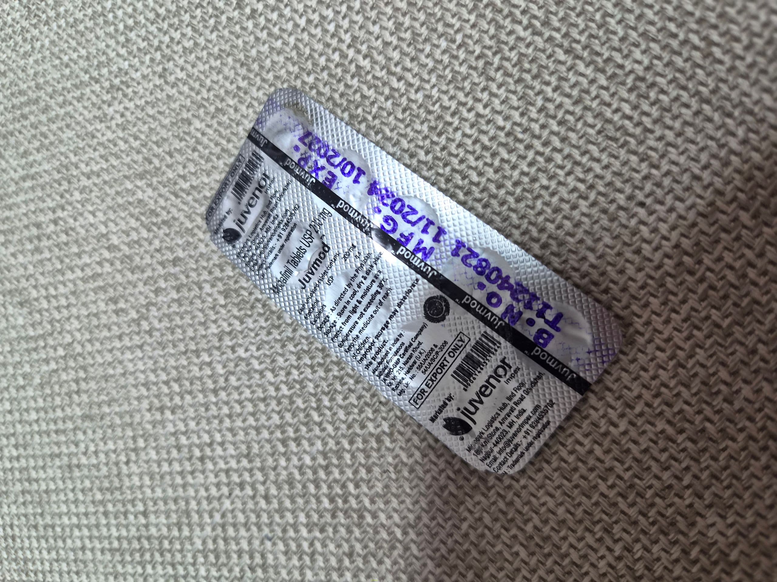 모다피닐 JUVMOD 200mg 직구 후기