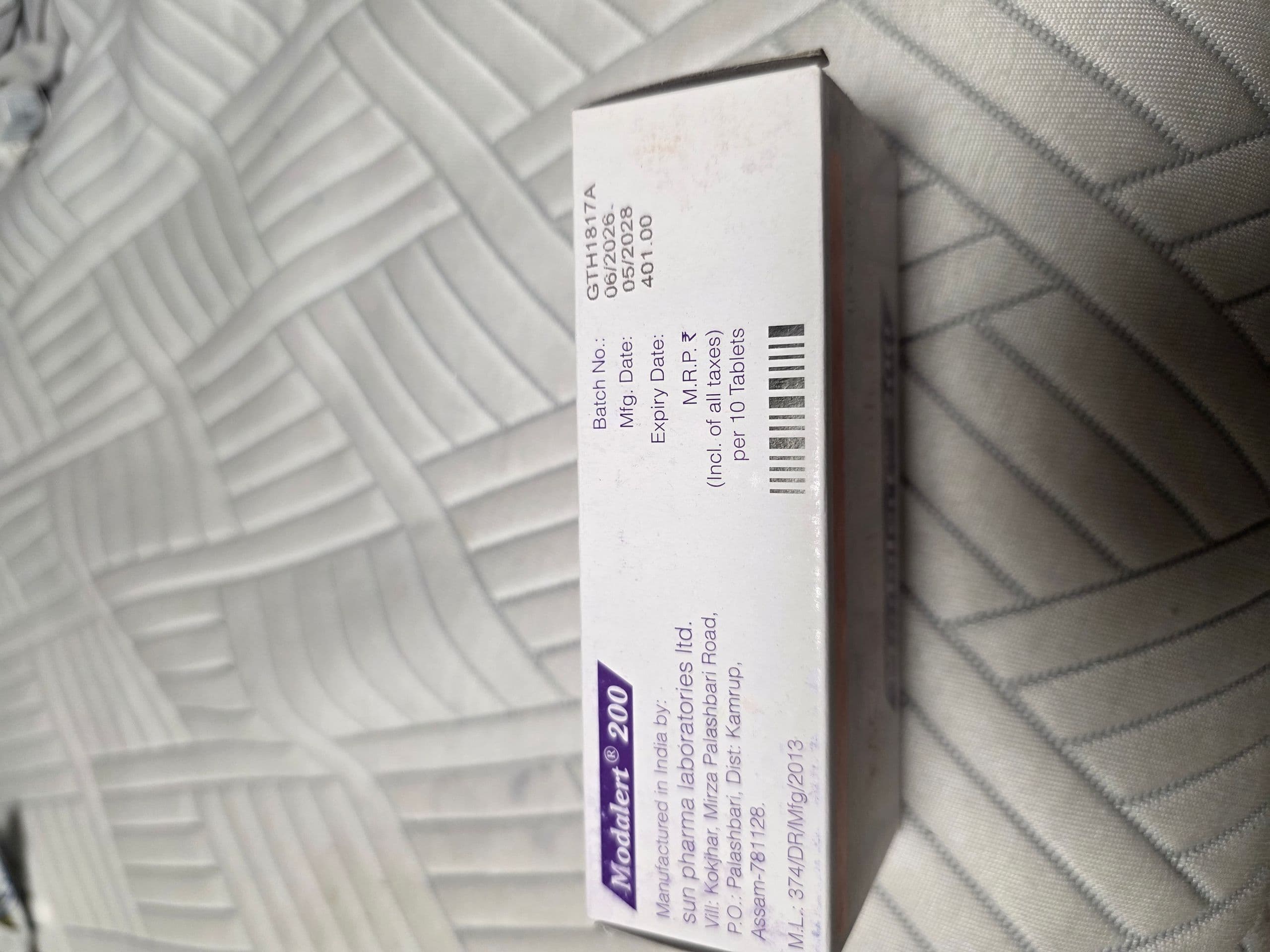 모다피닐 모달러트 200mg 직구 후기