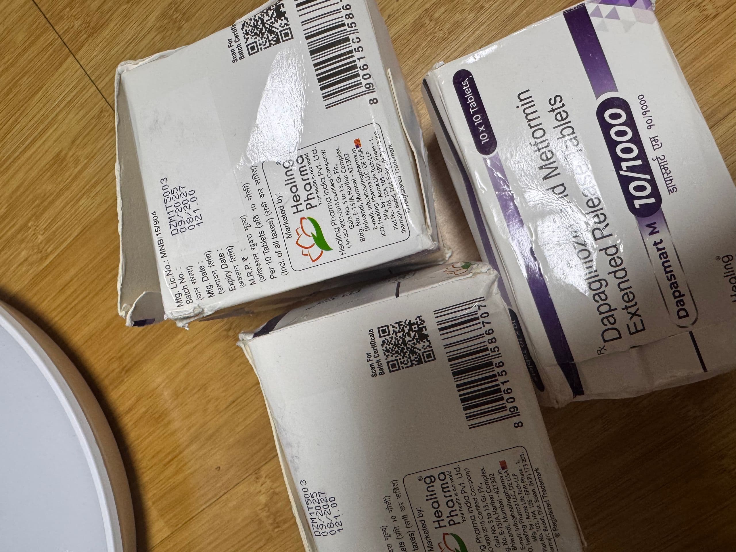 다파스마트 M 10/1000( Dapagliflozin 10mg + Metformin 1000mg ) 직구 후기